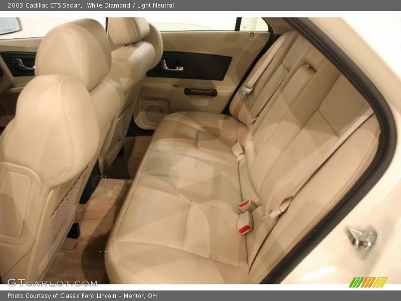White Diamond / Light Neutral 2003 Cadillac CTS Sedan