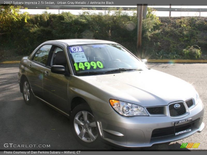 Urban Gray Metallic / Anthracite Black 2007 Subaru Impreza 2.5i Sedan