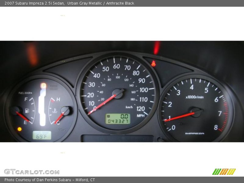Urban Gray Metallic / Anthracite Black 2007 Subaru Impreza 2.5i Sedan