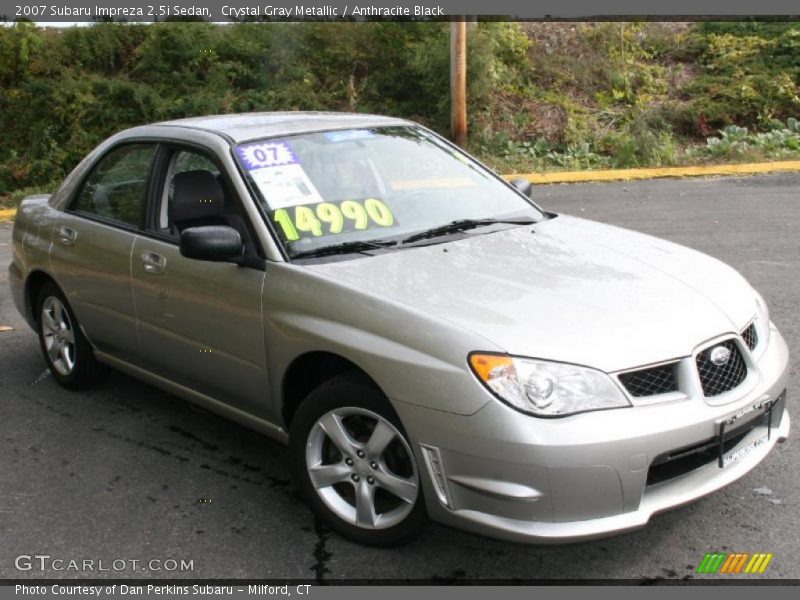 Crystal Gray Metallic / Anthracite Black 2007 Subaru Impreza 2.5i Sedan
