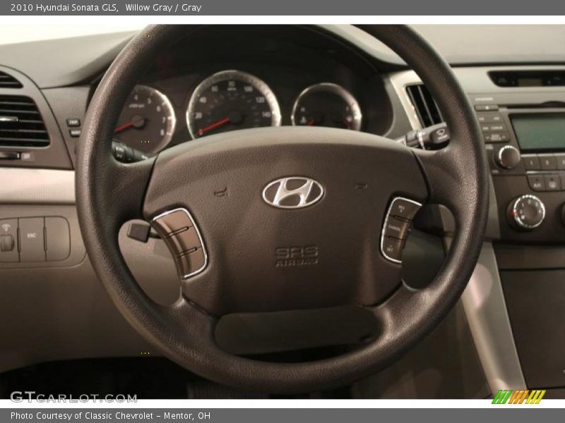 Willow Gray / Gray 2010 Hyundai Sonata GLS