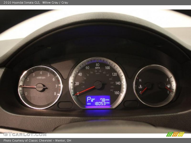 Willow Gray / Gray 2010 Hyundai Sonata GLS