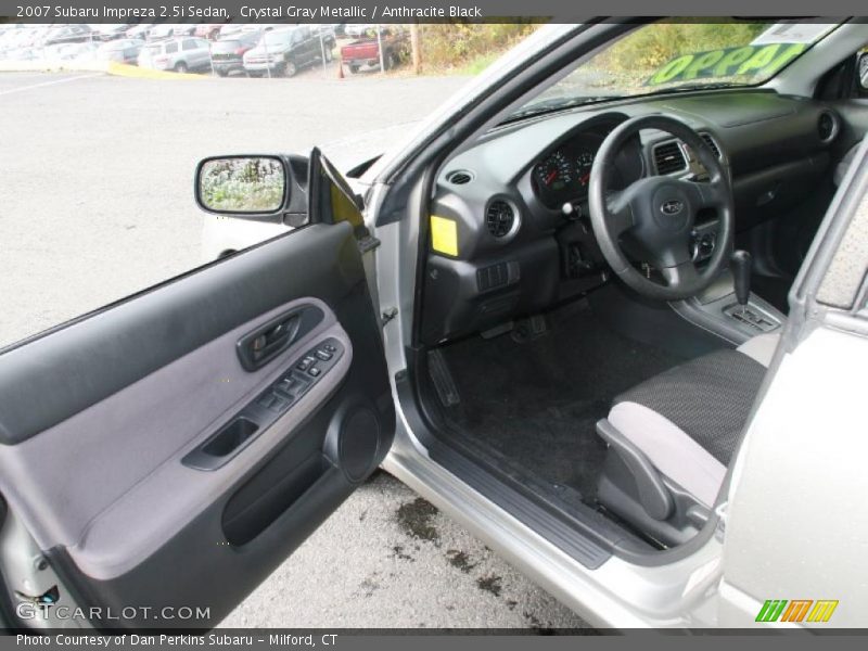 Crystal Gray Metallic / Anthracite Black 2007 Subaru Impreza 2.5i Sedan