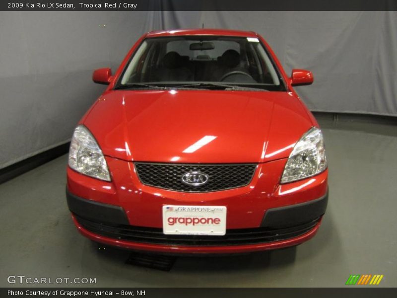 Tropical Red / Gray 2009 Kia Rio LX Sedan