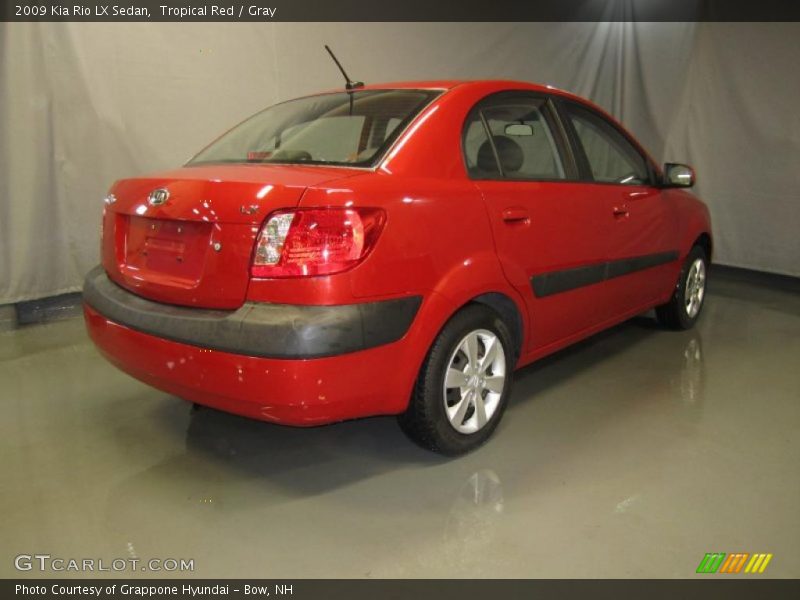 Tropical Red / Gray 2009 Kia Rio LX Sedan