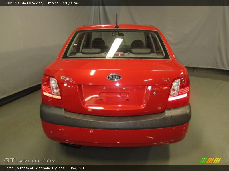 Tropical Red / Gray 2009 Kia Rio LX Sedan