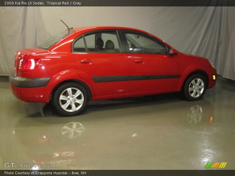 Tropical Red / Gray 2009 Kia Rio LX Sedan