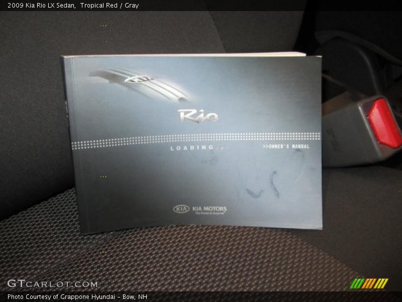 Tropical Red / Gray 2009 Kia Rio LX Sedan