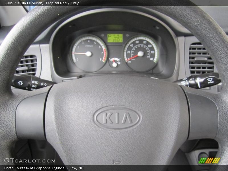 Tropical Red / Gray 2009 Kia Rio LX Sedan