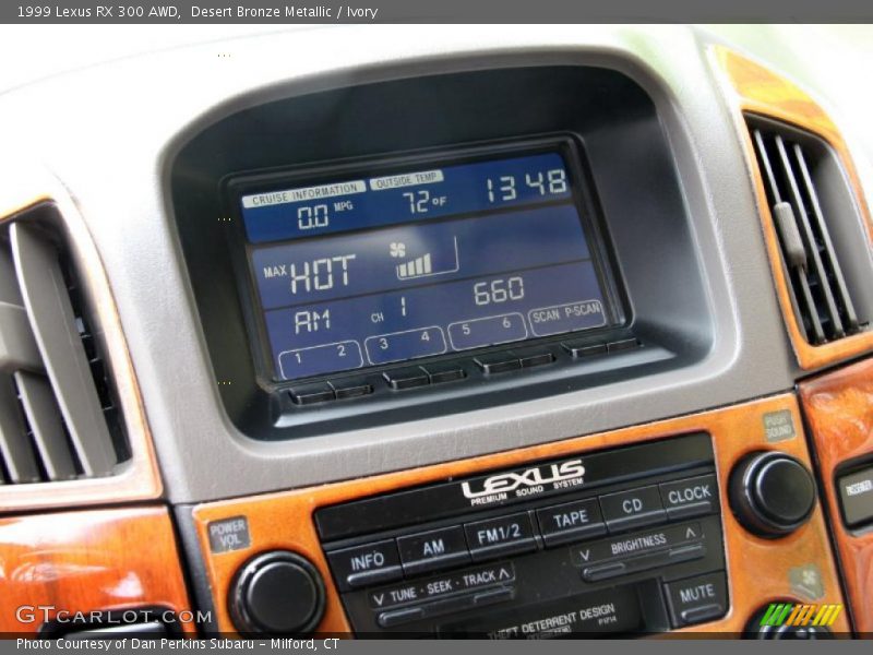 Controls of 1999 RX 300 AWD