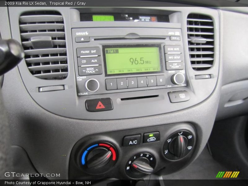 Tropical Red / Gray 2009 Kia Rio LX Sedan