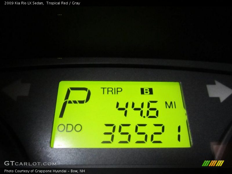 Tropical Red / Gray 2009 Kia Rio LX Sedan