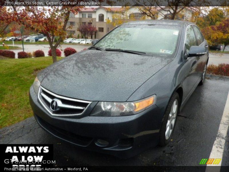 Carbon Gray Pearl / Ebony Black 2006 Acura TSX Sedan