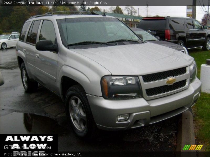 Silverstone Metallic / Light Gray 2008 Chevrolet TrailBlazer LT 4x4