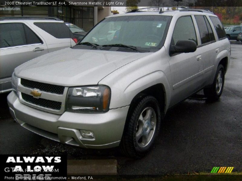 Silverstone Metallic / Light Gray 2008 Chevrolet TrailBlazer LT 4x4