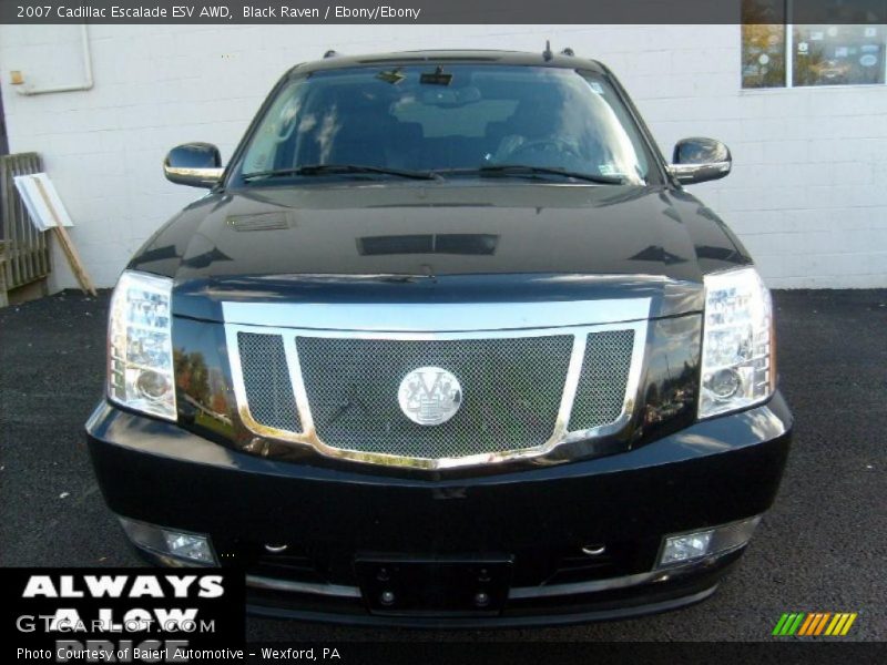 Black Raven / Ebony/Ebony 2007 Cadillac Escalade ESV AWD