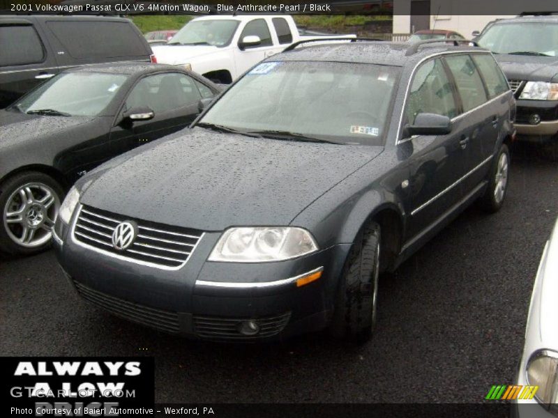 Blue Anthracite Pearl / Black 2001 Volkswagen Passat GLX V6 4Motion Wagon