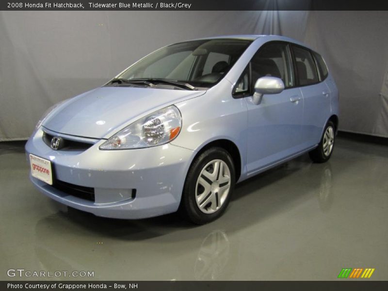 Tidewater Blue Metallic / Black/Grey 2008 Honda Fit Hatchback