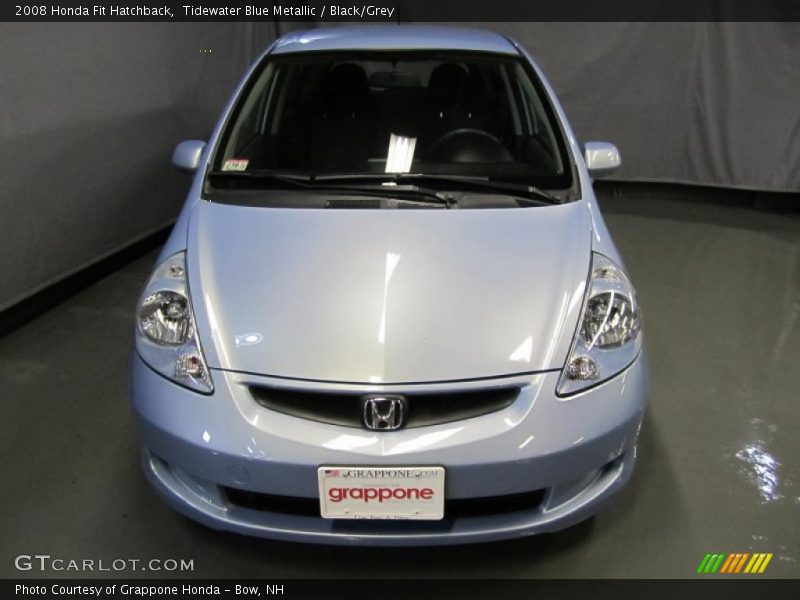 Tidewater Blue Metallic / Black/Grey 2008 Honda Fit Hatchback