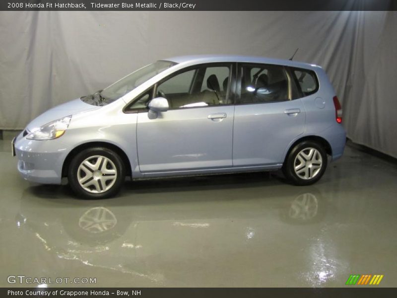 Tidewater Blue Metallic / Black/Grey 2008 Honda Fit Hatchback