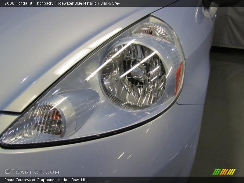 Tidewater Blue Metallic / Black/Grey 2008 Honda Fit Hatchback