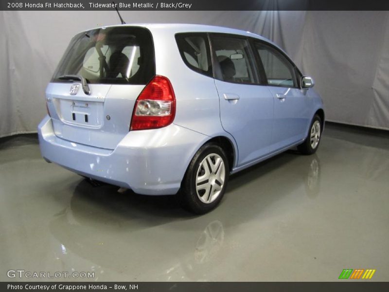 Tidewater Blue Metallic / Black/Grey 2008 Honda Fit Hatchback