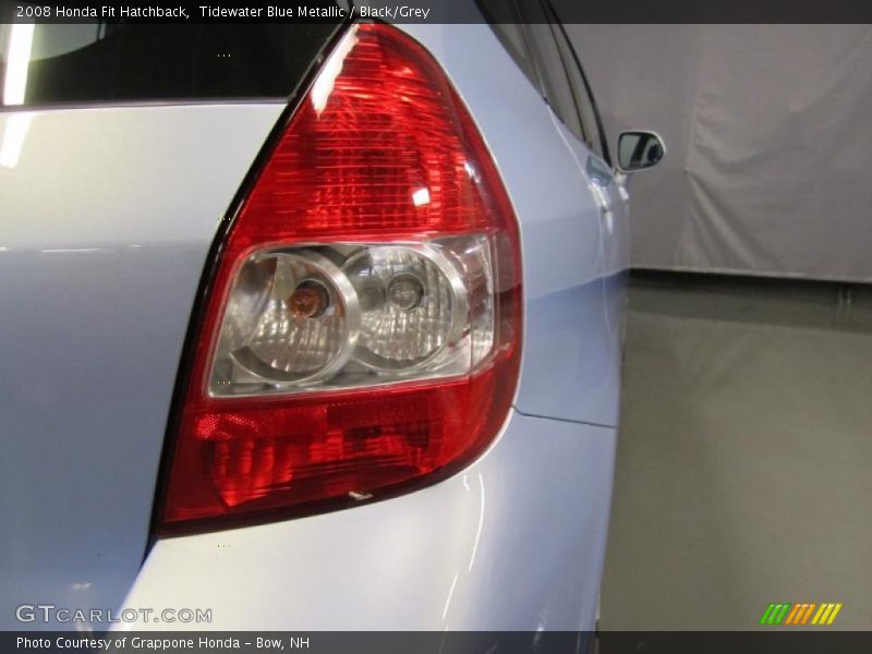 Tidewater Blue Metallic / Black/Grey 2008 Honda Fit Hatchback