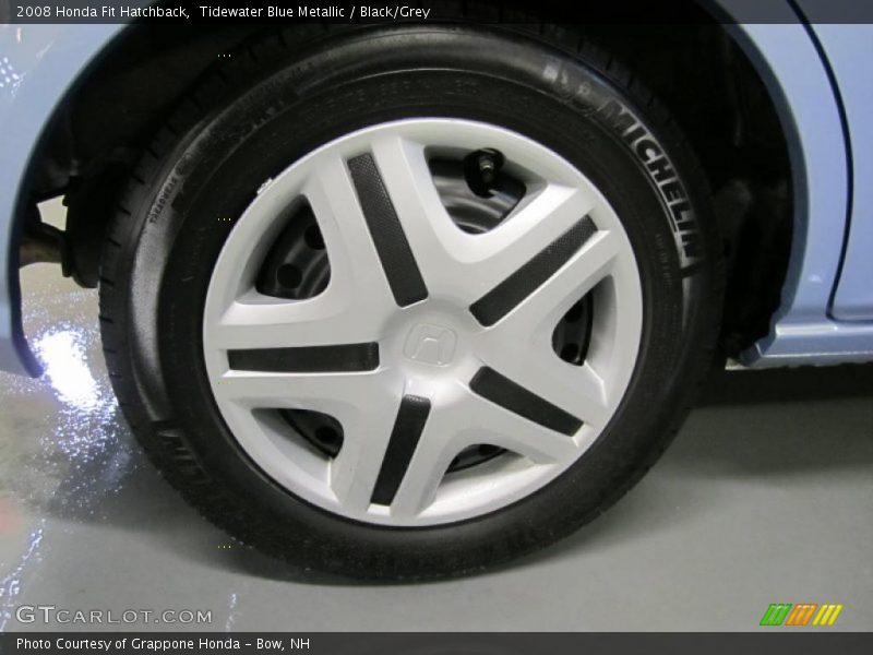 Tidewater Blue Metallic / Black/Grey 2008 Honda Fit Hatchback