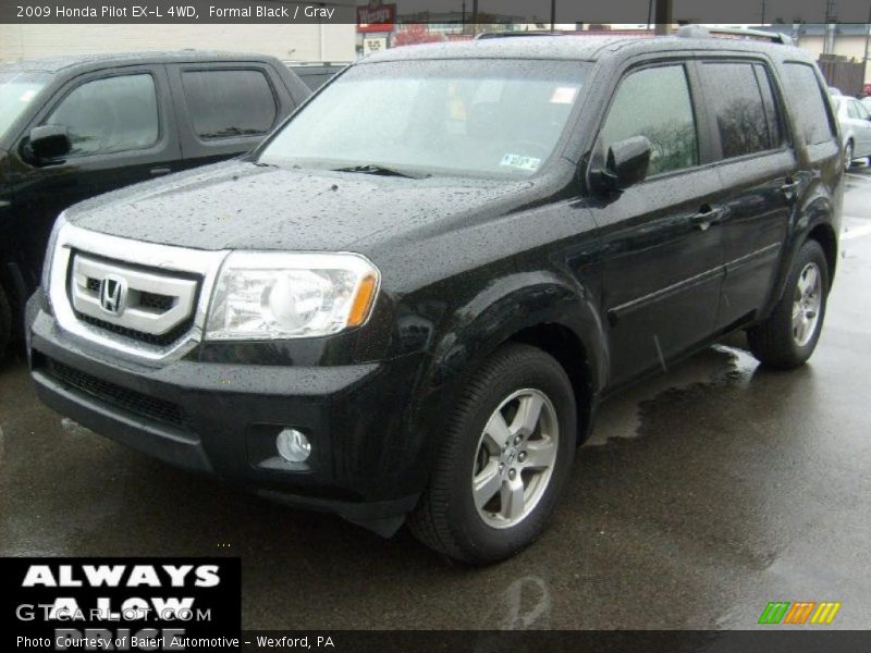 Formal Black / Gray 2009 Honda Pilot EX-L 4WD