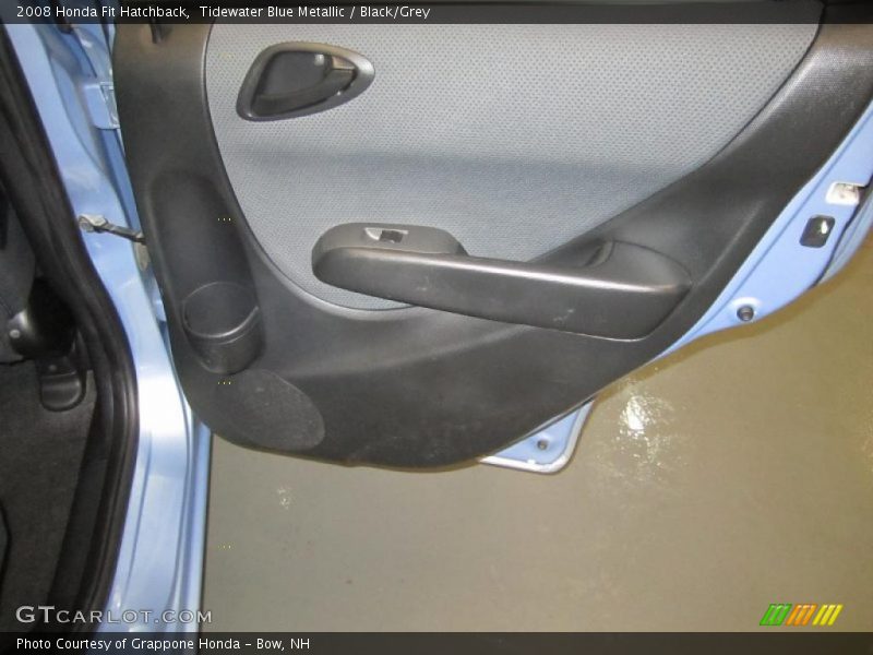 Tidewater Blue Metallic / Black/Grey 2008 Honda Fit Hatchback