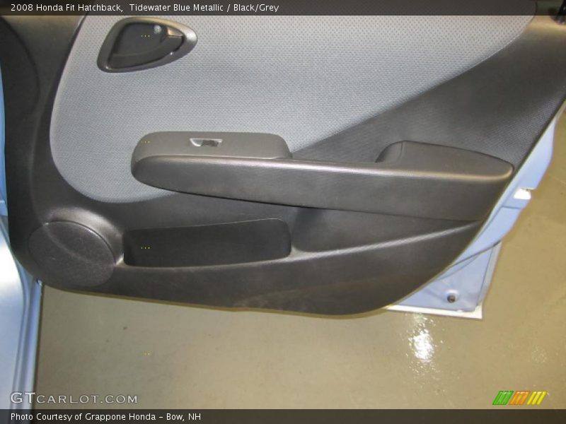 Tidewater Blue Metallic / Black/Grey 2008 Honda Fit Hatchback