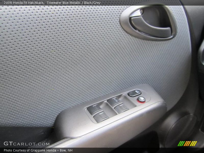 Tidewater Blue Metallic / Black/Grey 2008 Honda Fit Hatchback