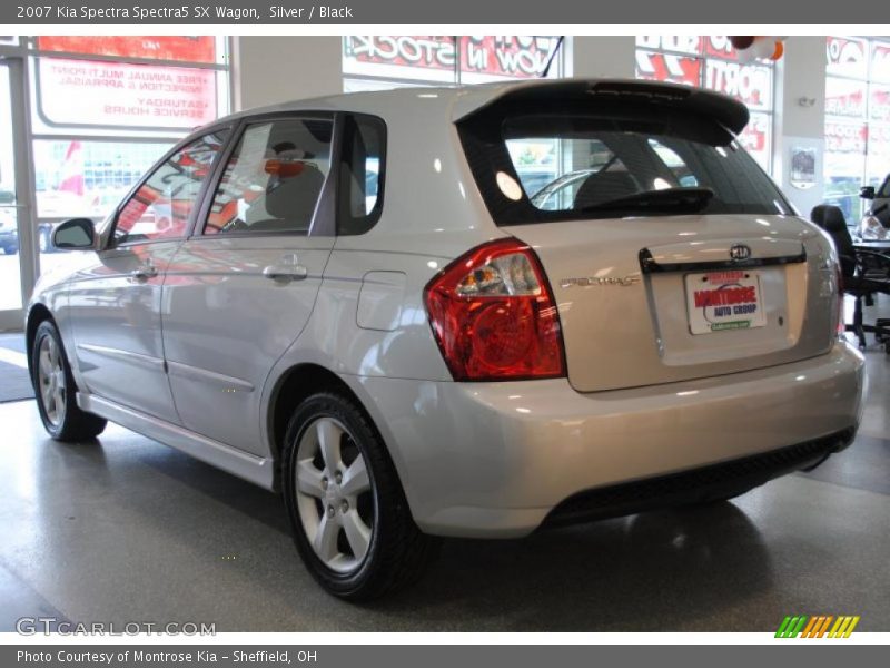 Silver / Black 2007 Kia Spectra Spectra5 SX Wagon