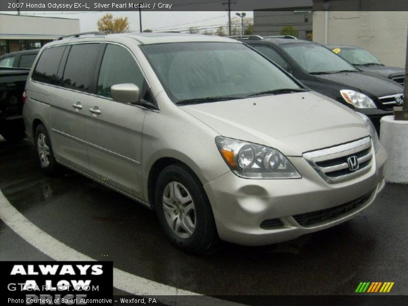 Silver Pearl Metallic / Gray 2007 Honda Odyssey EX-L