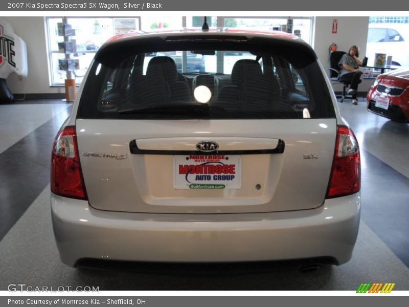Silver / Black 2007 Kia Spectra Spectra5 SX Wagon