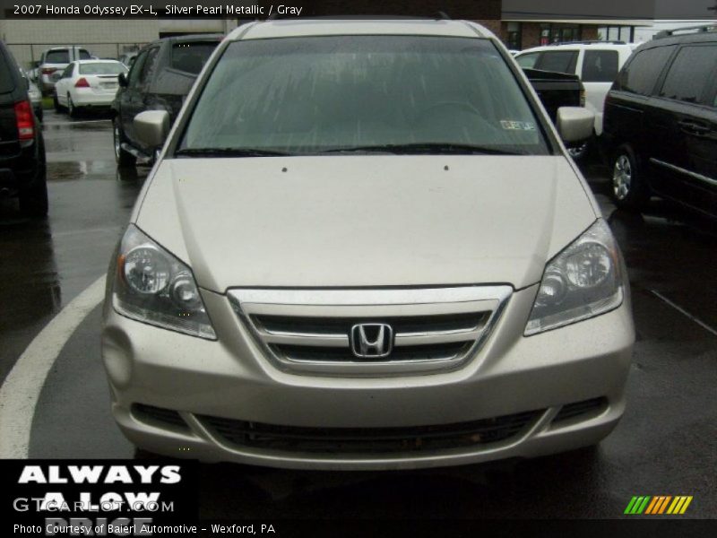 Silver Pearl Metallic / Gray 2007 Honda Odyssey EX-L