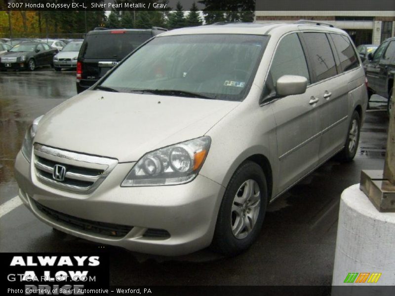 Silver Pearl Metallic / Gray 2007 Honda Odyssey EX-L