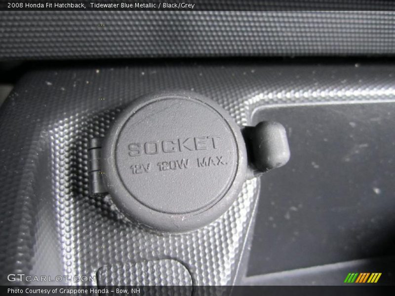 Tidewater Blue Metallic / Black/Grey 2008 Honda Fit Hatchback