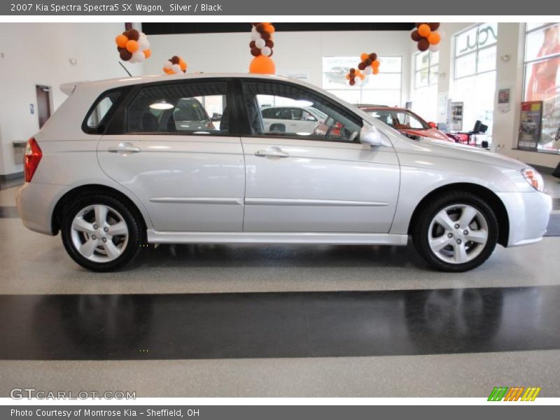Silver / Black 2007 Kia Spectra Spectra5 SX Wagon