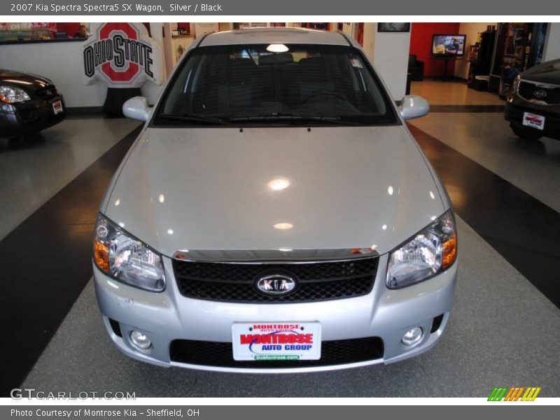 Silver / Black 2007 Kia Spectra Spectra5 SX Wagon