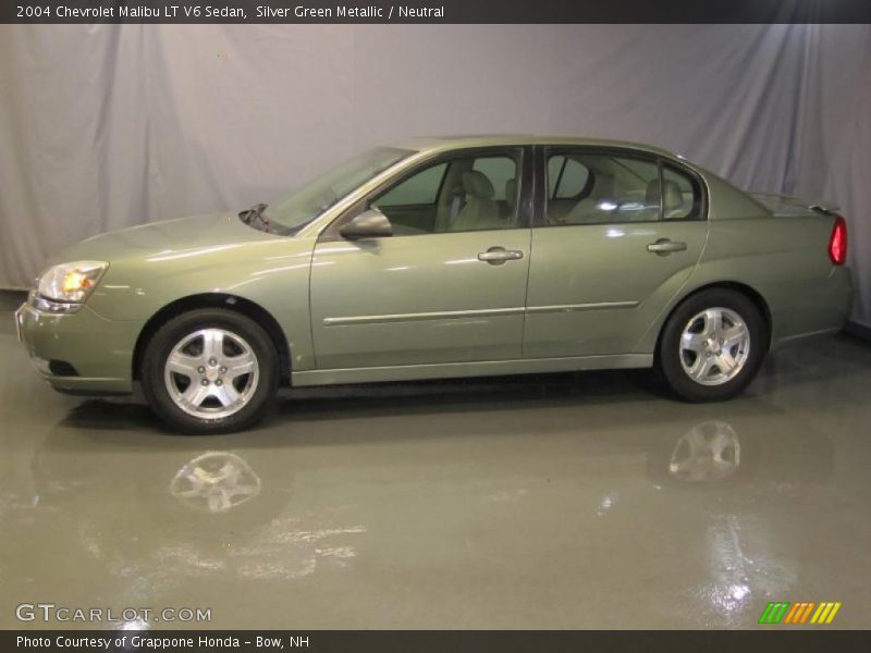 Silver Green Metallic / Neutral 2004 Chevrolet Malibu LT V6 Sedan