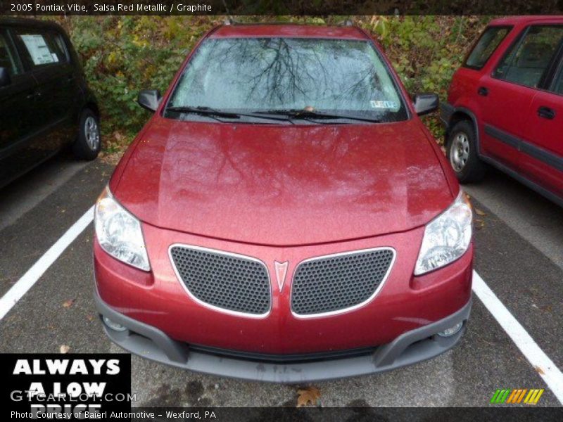 Salsa Red Metallic / Graphite 2005 Pontiac Vibe