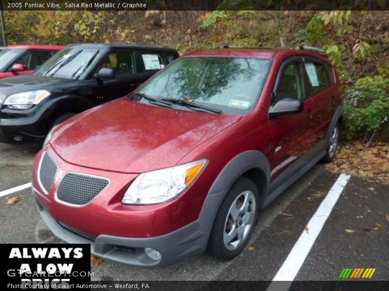 Salsa Red Metallic / Graphite 2005 Pontiac Vibe