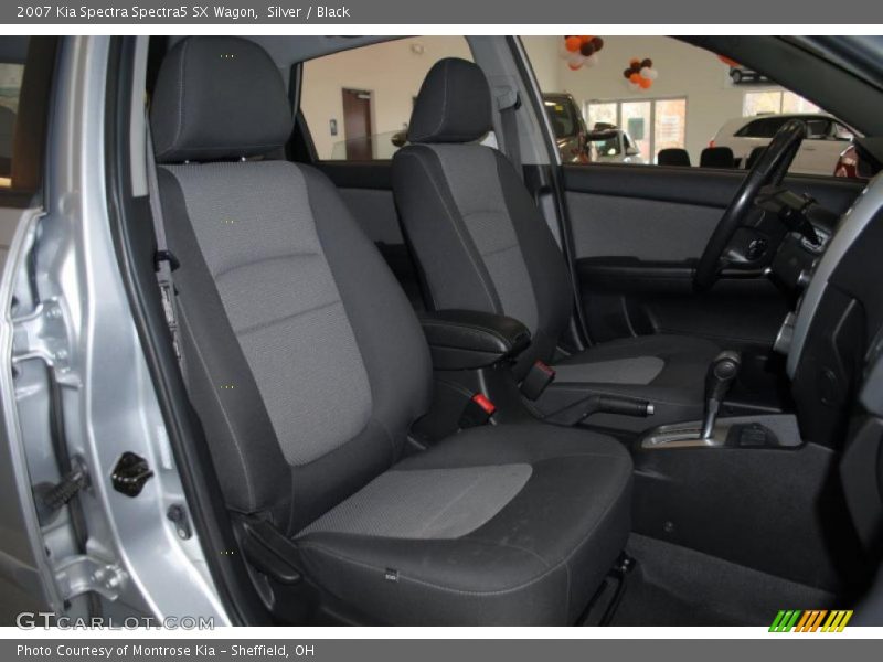 Silver / Black 2007 Kia Spectra Spectra5 SX Wagon