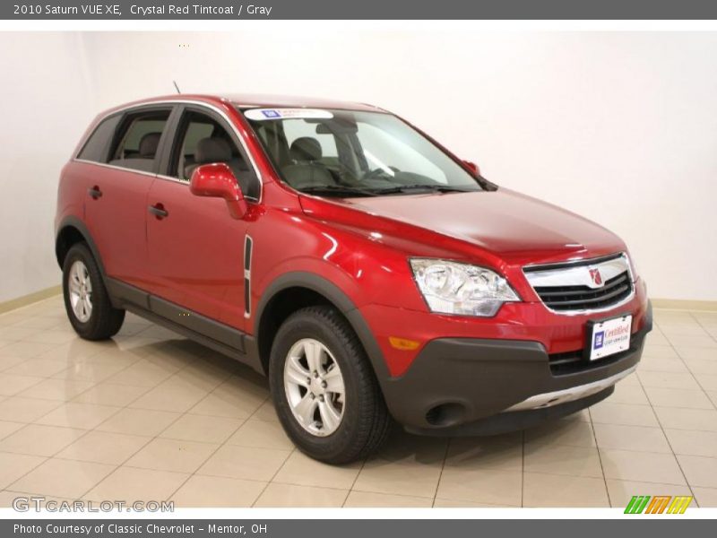 Crystal Red Tintcoat / Gray 2010 Saturn VUE XE