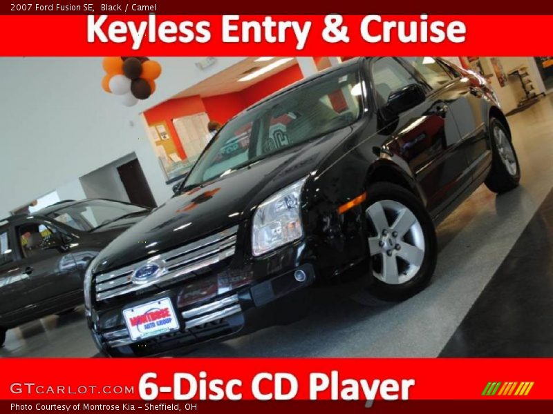 Black / Camel 2007 Ford Fusion SE
