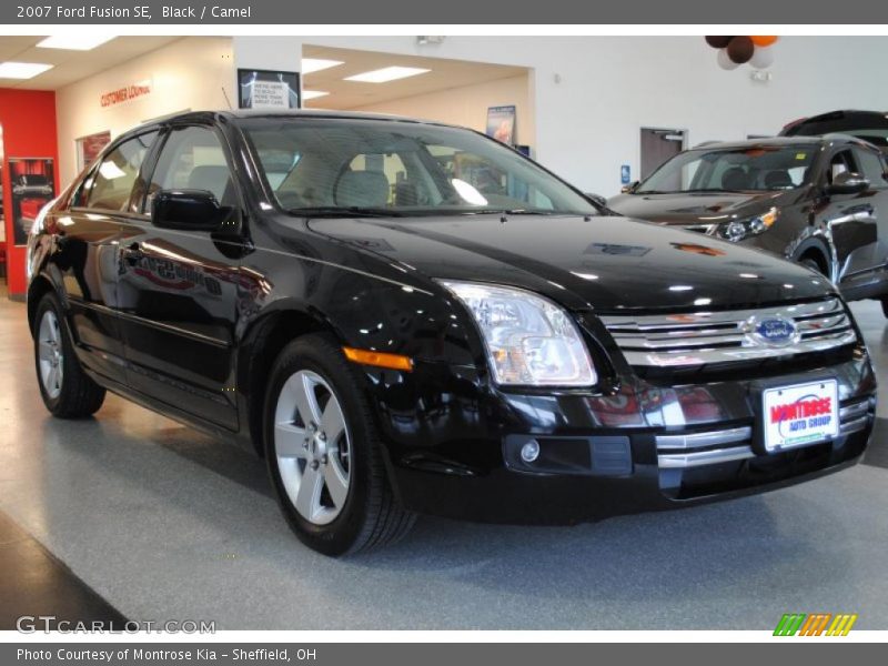 Black / Camel 2007 Ford Fusion SE
