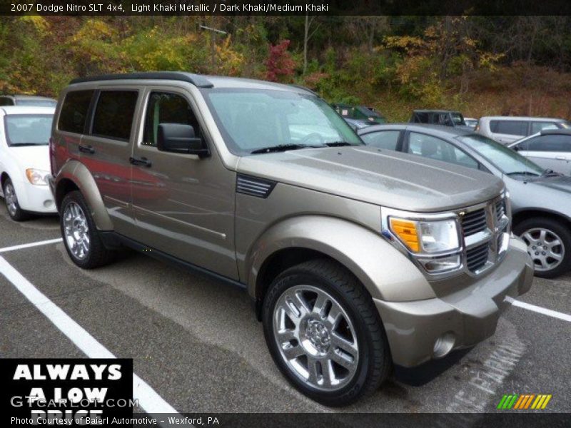 Light Khaki Metallic / Dark Khaki/Medium Khaki 2007 Dodge Nitro SLT 4x4