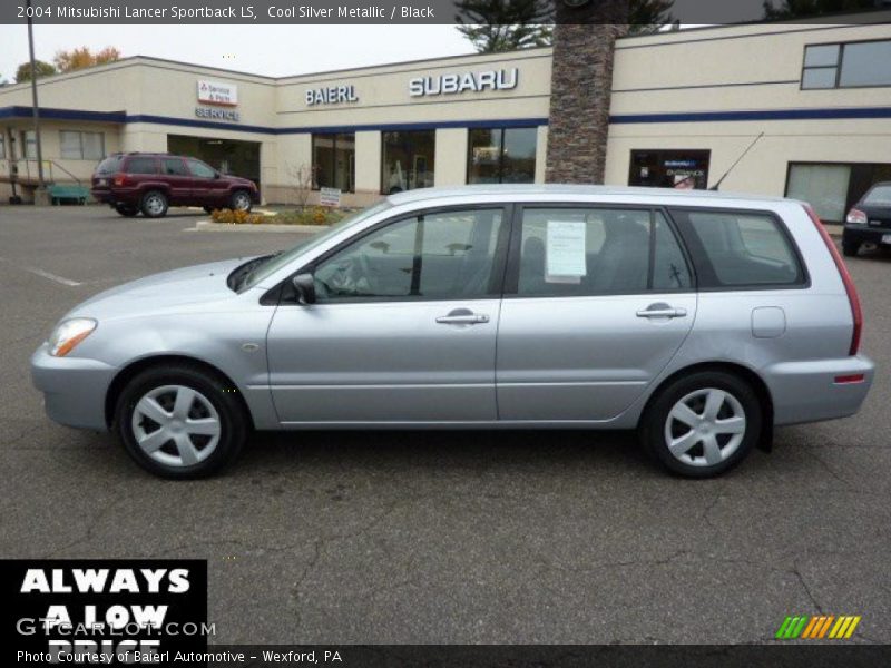 Cool Silver Metallic / Black 2004 Mitsubishi Lancer Sportback LS