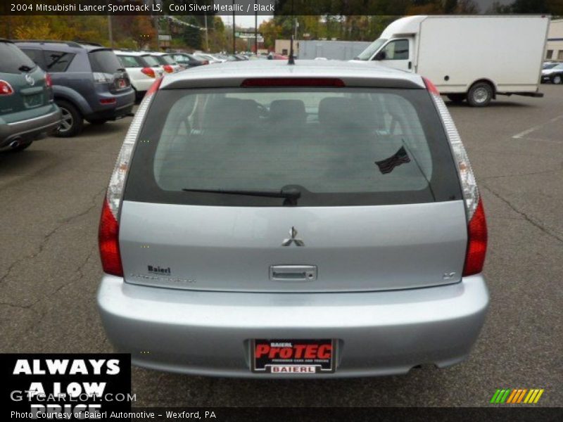 Cool Silver Metallic / Black 2004 Mitsubishi Lancer Sportback LS